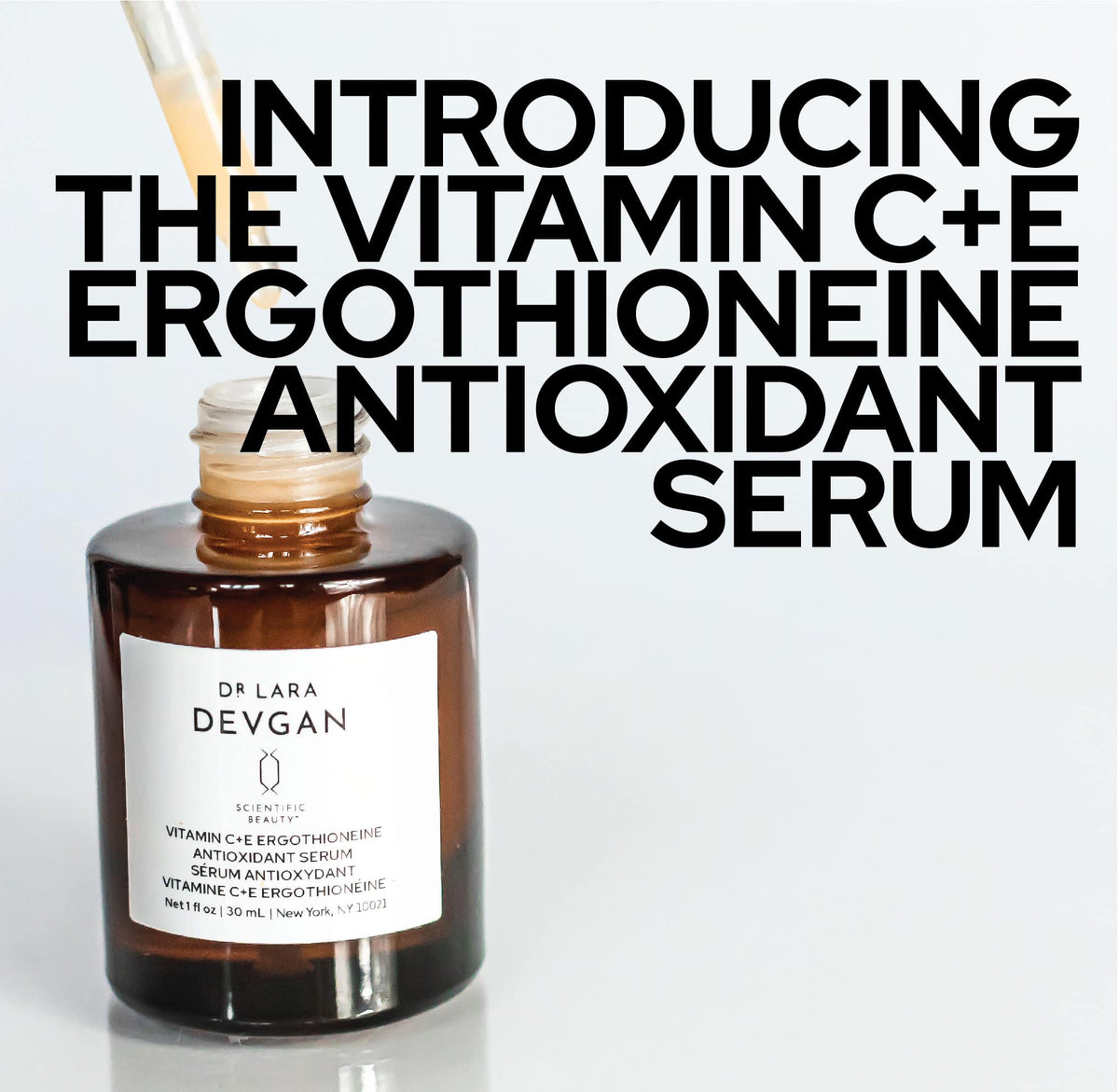 Introducing the Vitamin C+E Ergothioneine Antioxidant Serum Dr. Lara