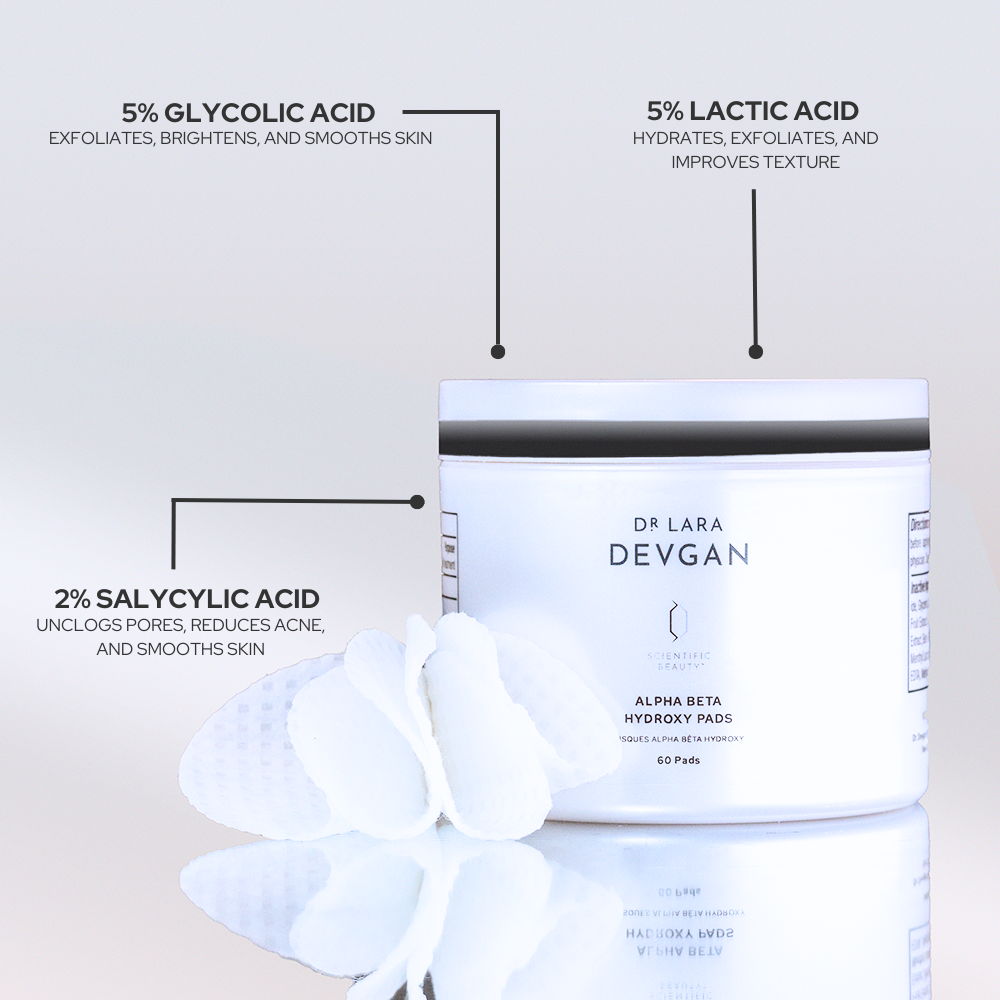 Using Alpha Hydroxy Pads Alpha Beta Hydroxy Pads – Dr. Lara Devgan Skincare