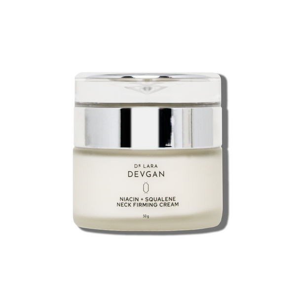 Niacin + Squalene Neck Firming Cream – Dr. Lara Devgan Skincare Niacin + Squalene Neck Firming Cream – Dr. Lara Devgan Skincare