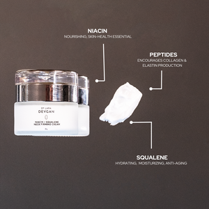 Niacin + Squalene Neck Firming Cream – Dr. Lara Devgan Skincare Niacin + Squalene Neck Firming Cream – Dr. Lara Devgan Skincare